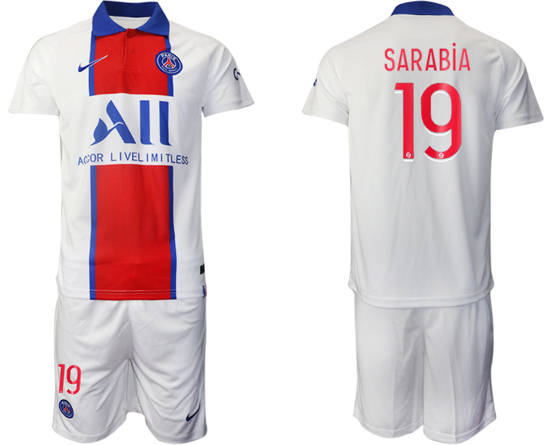 Men 2020-2021 club Paris St German away #19 white Soccer Jerseys